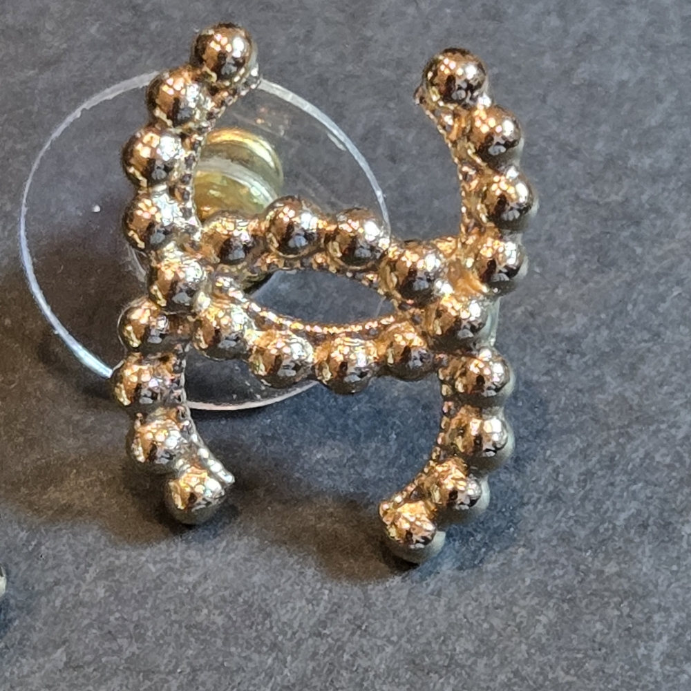 #37 - Chanel earrings Coco mark metal L22C - Picture 15 of 15